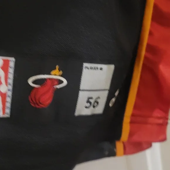 Adidas Miami Heat Jersey Dwayne Wade Authentic Basketball Jersey size 56 - Picture 3 of 3